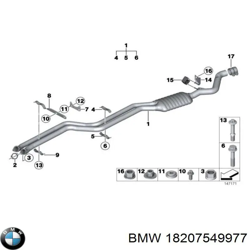 Радиатор кондиционера 18207549977 BMW