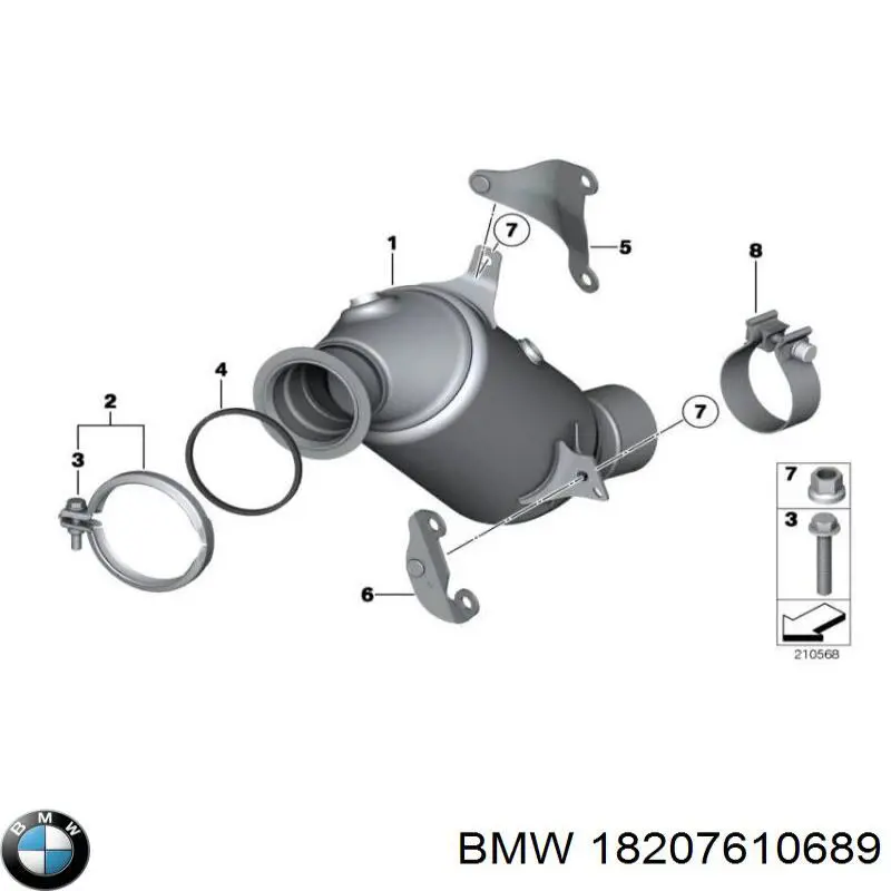 Convertidor - catalisador para BMW X6 (E71)