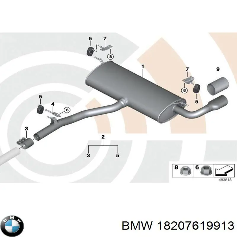  BMW 18308509665 цена, от 9.26 USD