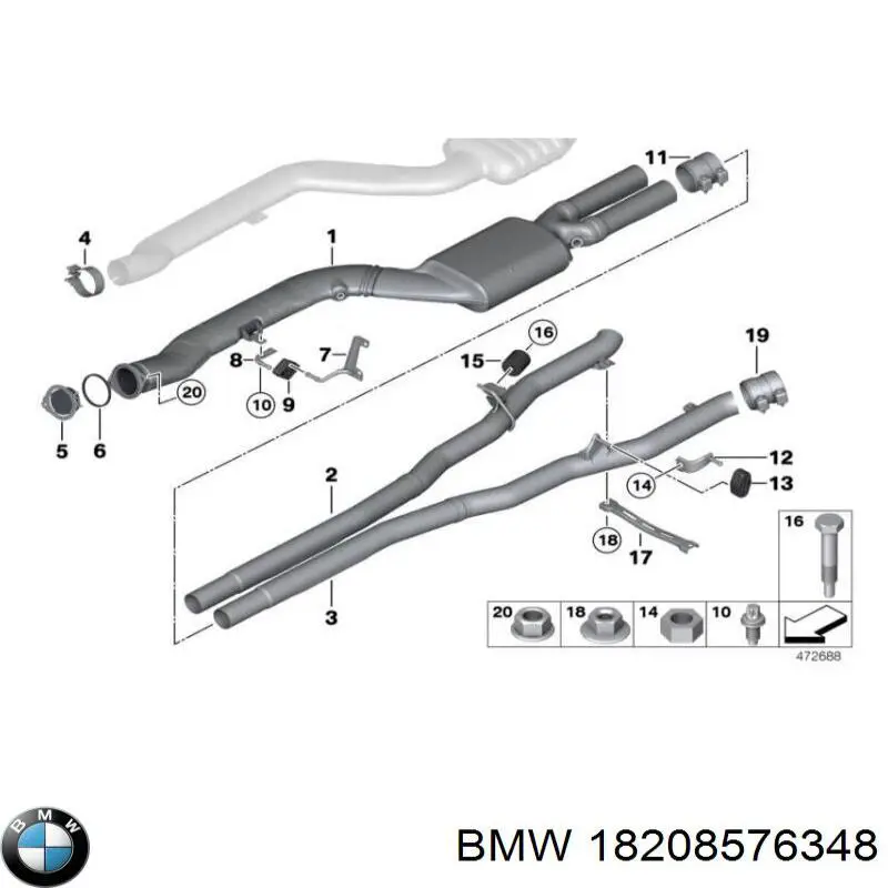 18208516749 BMW viga de fixação da caixa de mudança