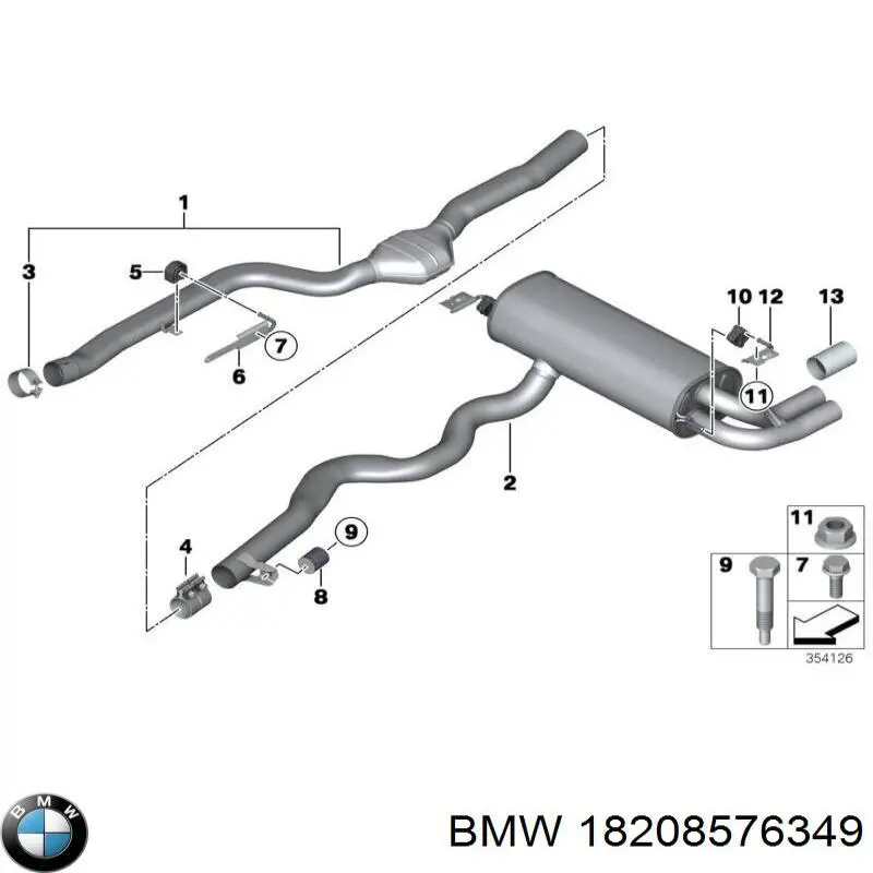 Подушка крепления глушителя BMW 18208576349 цена, от 26.50 USD