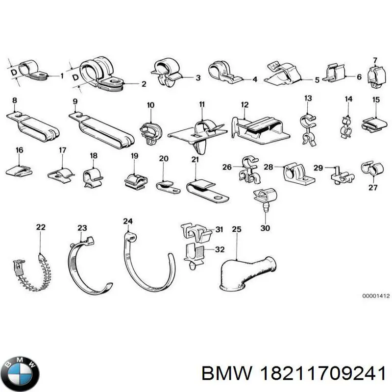 Купить 18211709241 BMW Кронштейн бампера переднего
