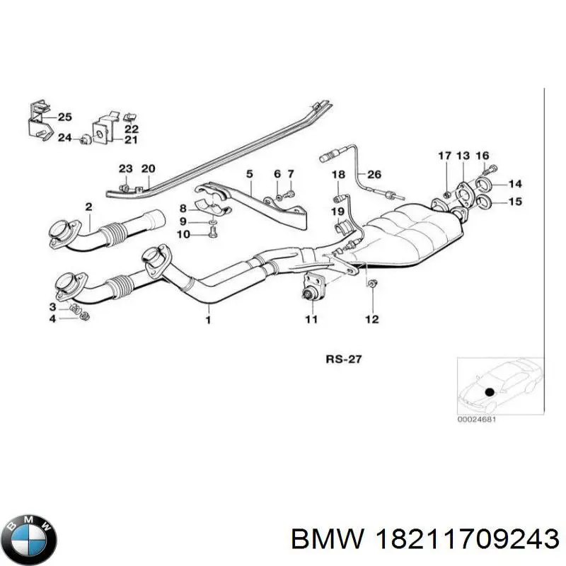 Купить 18211709243 BMW 