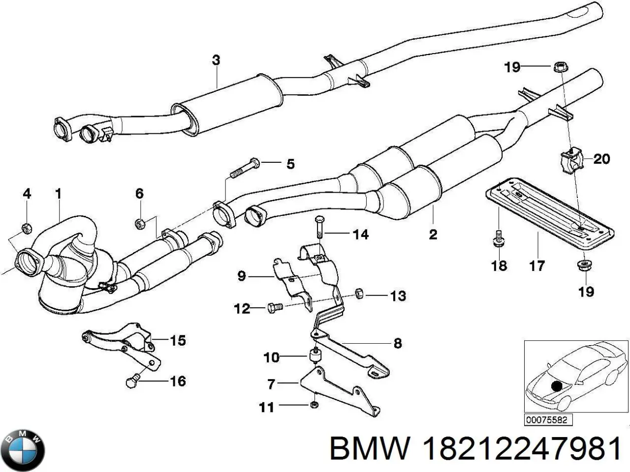  BMW 18212247981 цена, от 41.18 USD