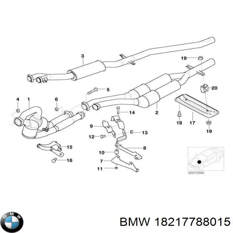 Купить 18217788015 BMW 