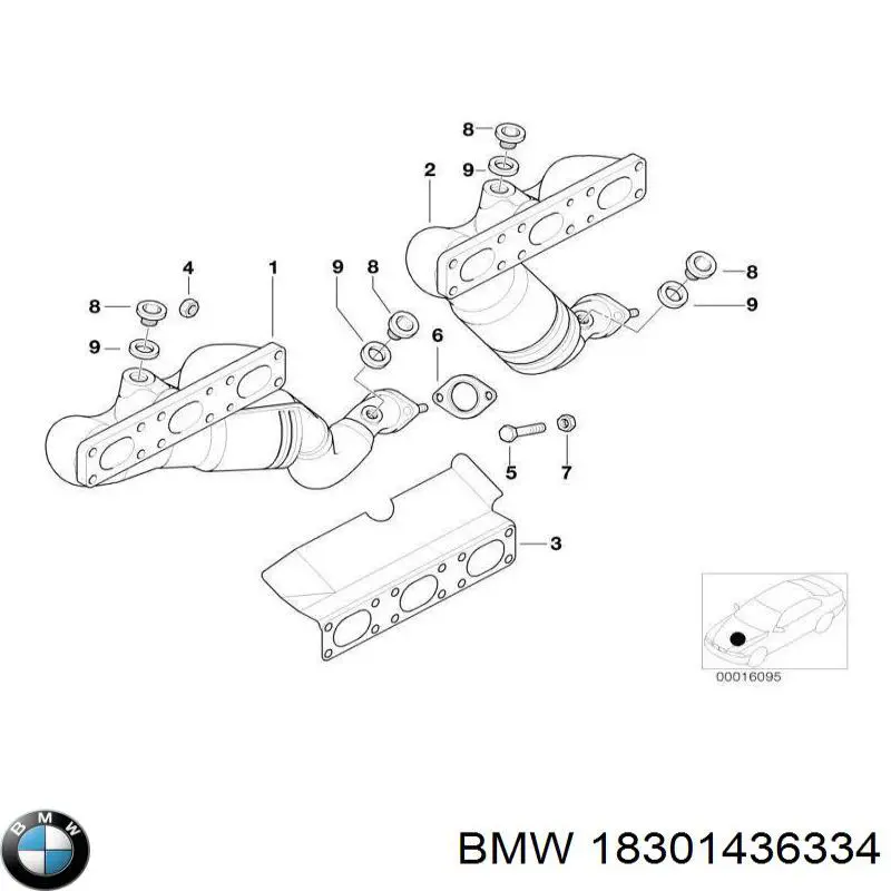  BMW 18301436334 цена, от 25.37 USD