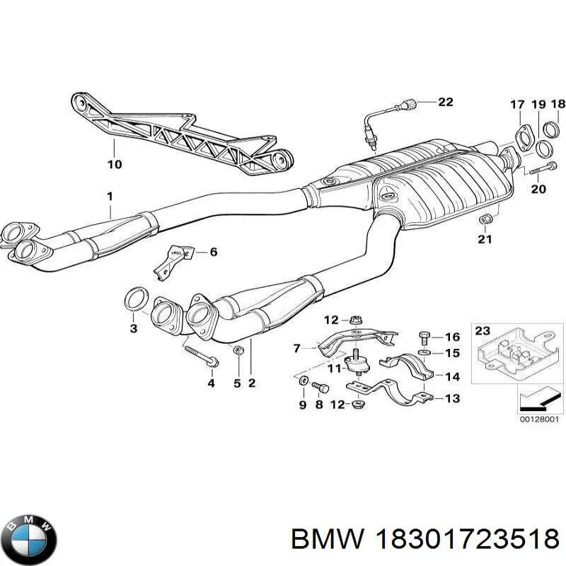 Подушка крепления глушителя BMW 18301723518 цена, от 22.80 USD