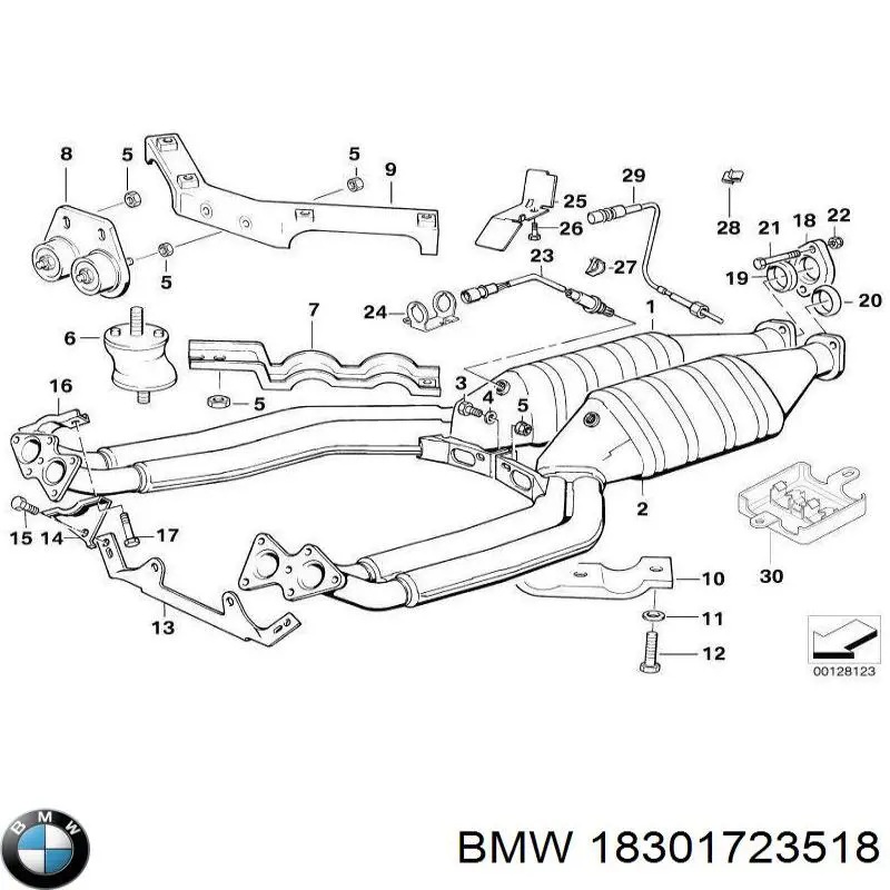 Купить 18301723518 BMW Подвесные подушки глушителя