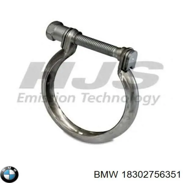 18302756351 BMW braçadeira de união de tubo coletor de escape