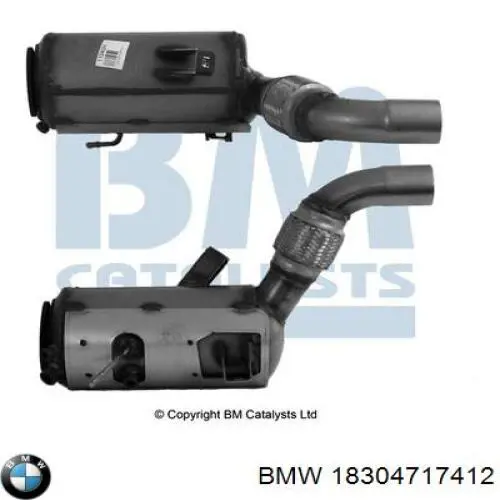 18304717412 BMW сажевый фильтр системы отработавших газов