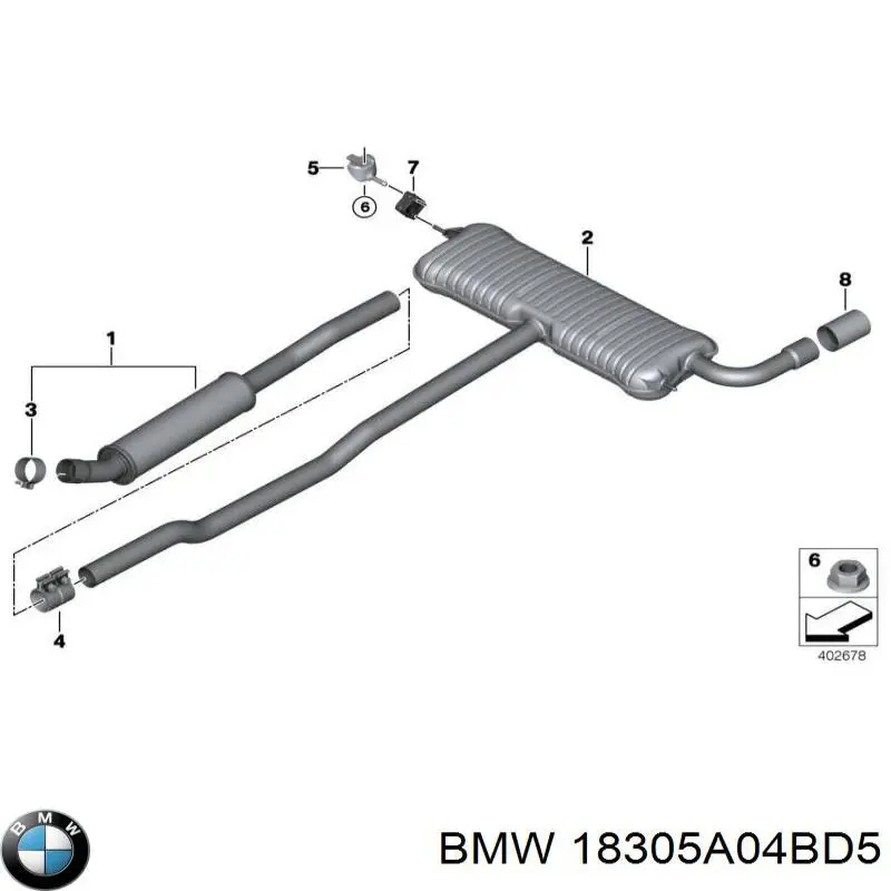  18305A04BD5 BMW