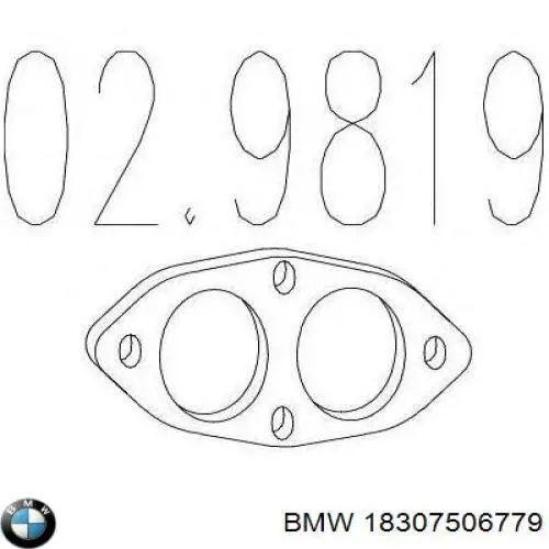 Прокладки выхлопной системы BMW 18307506779 цена, от 5.19 USD