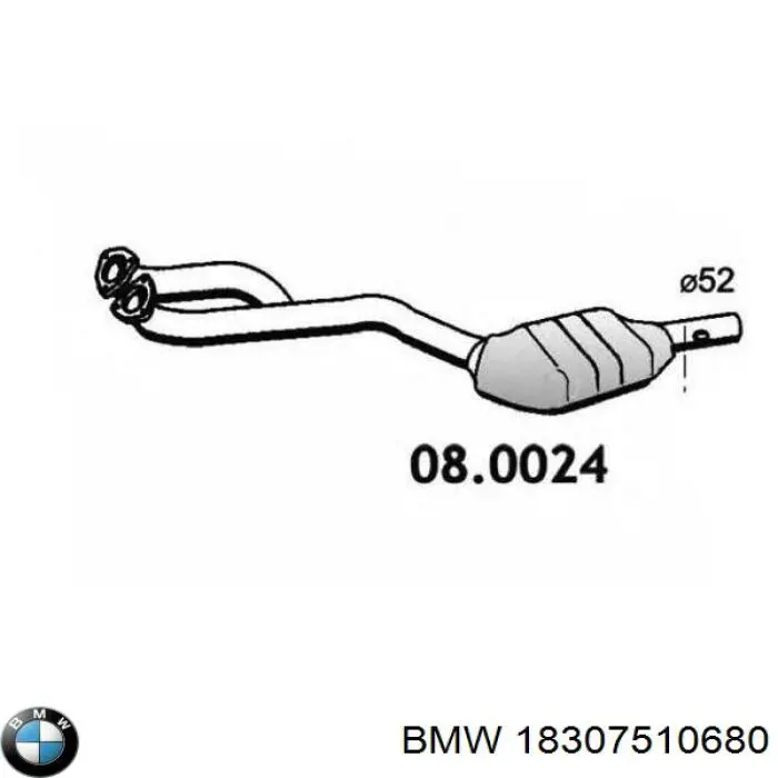 Каталитический нейтрализатор отработавших газов BMW 18307510680 цена, от 2784.95 USD