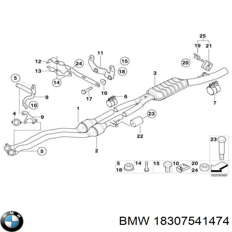  BMW 18307541474 цена, от 1265.43 USD