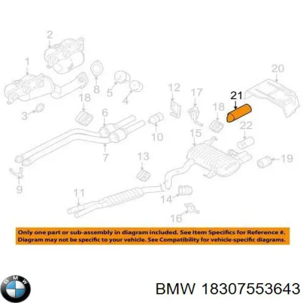 Купить 18307553643 BMW Насадка на глушитель