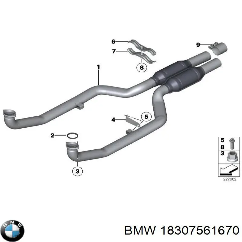 Болт выхлопной системы (глушителя) Mitsubishi MMR431025