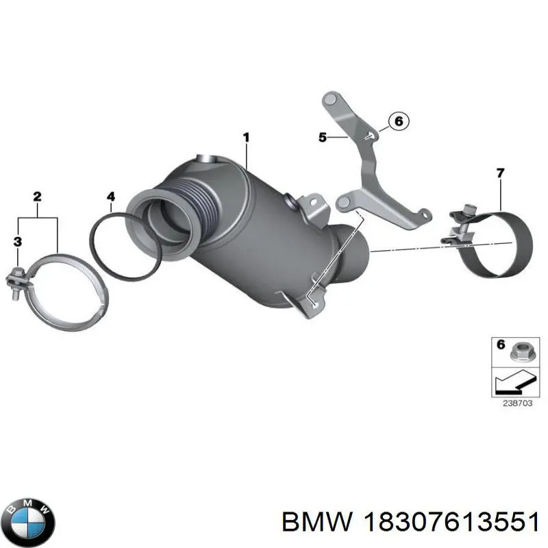 Болт головки блока цилиндров BMW 18309909376