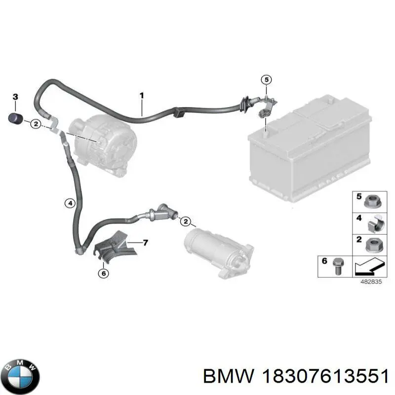 18309909376 BMW Болт крепления головки блока цилиндров