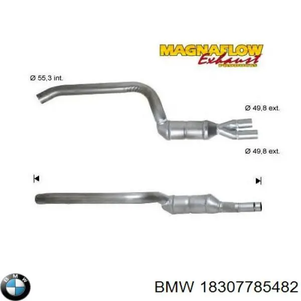 Купить 18307785482 BMW Преобразователь отработавших газов