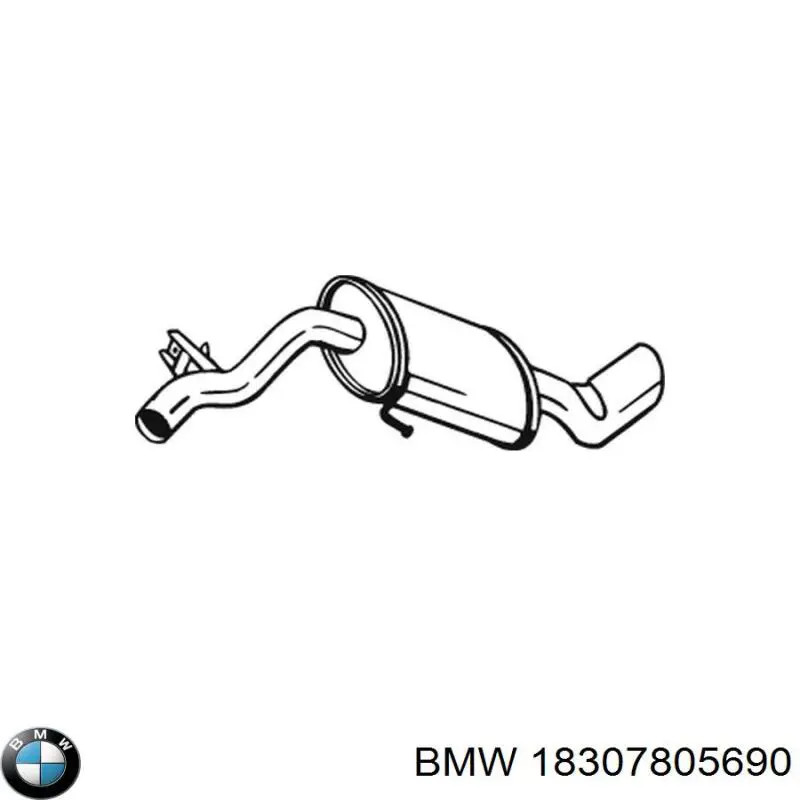 Глушитель задний 18307812261 BMW