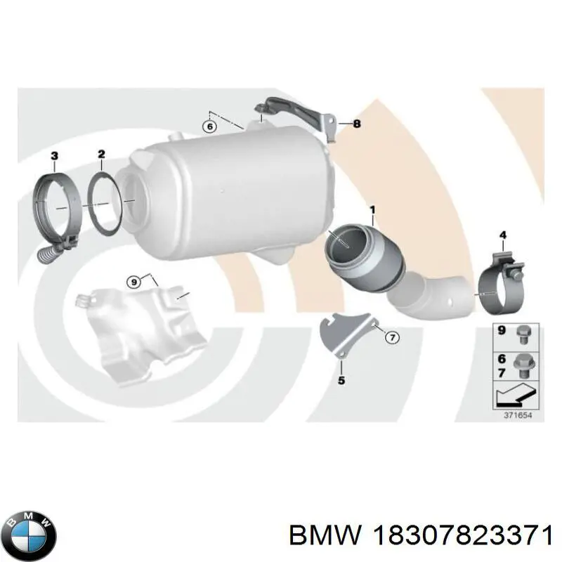 Выхлоп задний BMW 18307823371 цена, от 357.13 USD