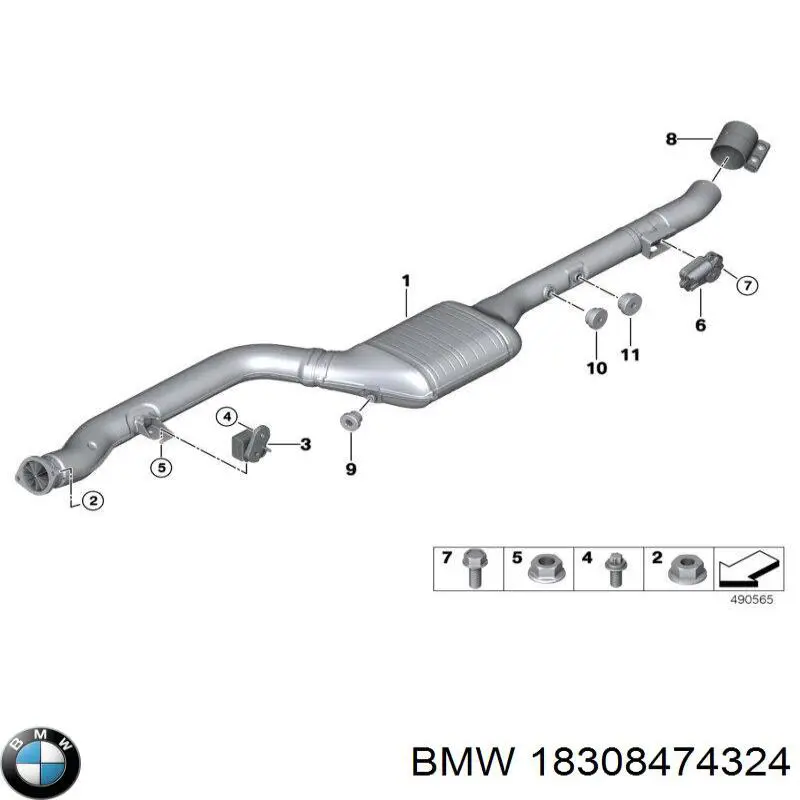 Конвертор-катализатор на BMW X7  G07