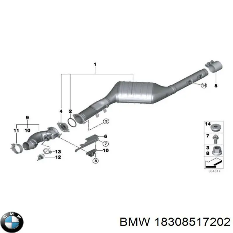Пробка поддона двигателя BMW 18308517202
