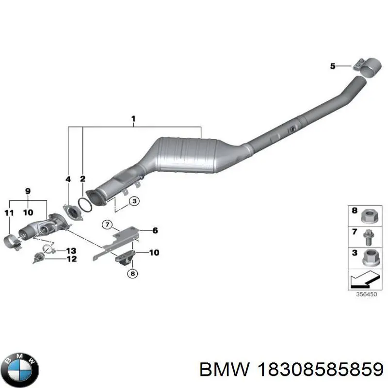 18308585859 BMW Конвертор-катализатор