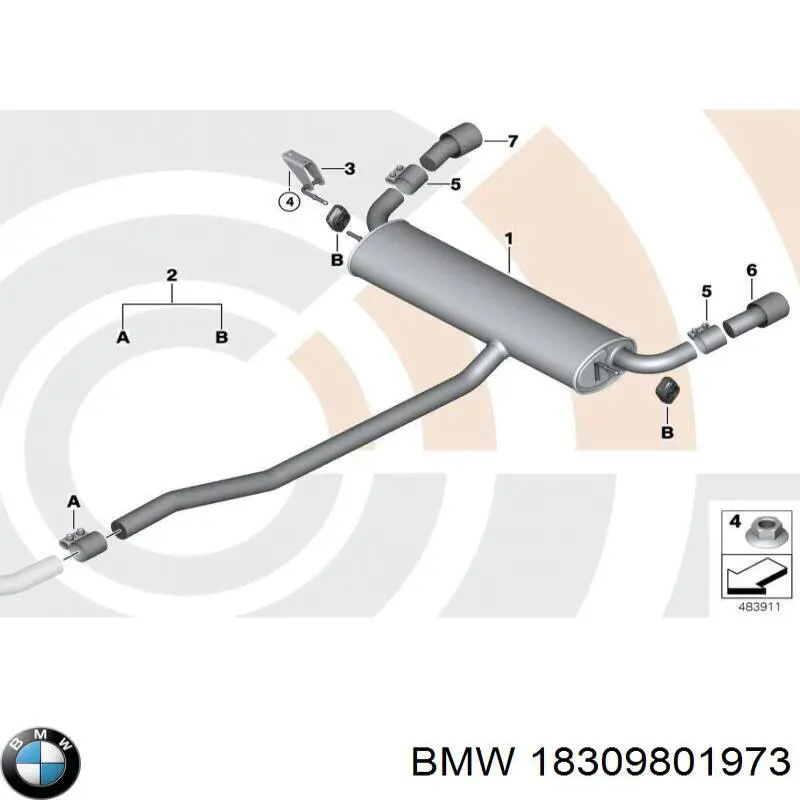  BMW 18309801973 цена, от 19.00 USD