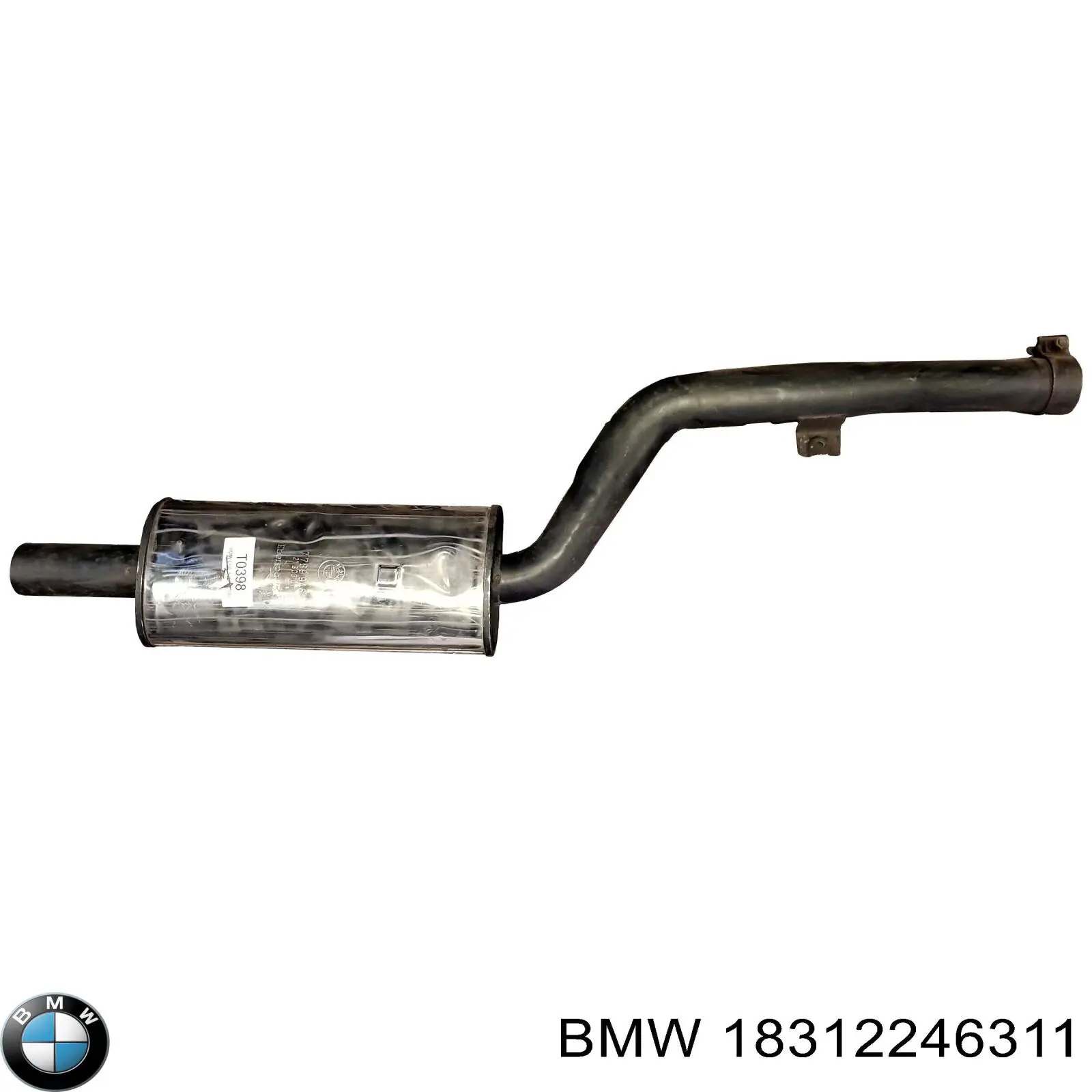 18312246311 BMW silenciador, parte traseira