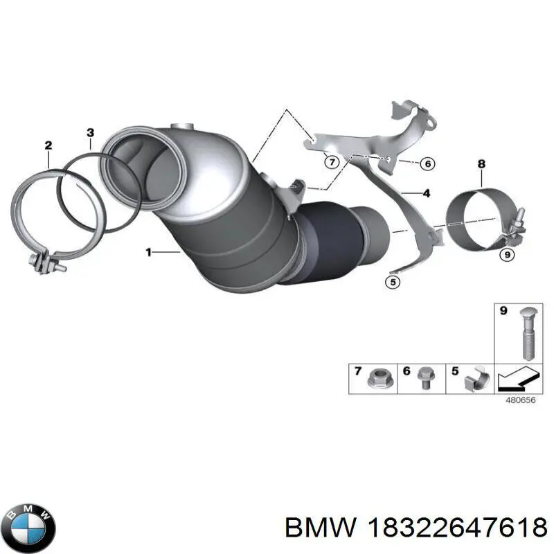 18329489938 BMW Конвертор-катализатор