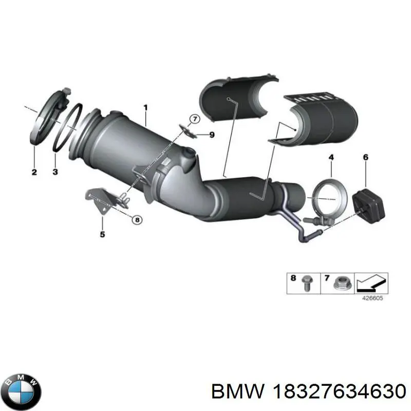 18327634630 BMW Конвертор-катализатор