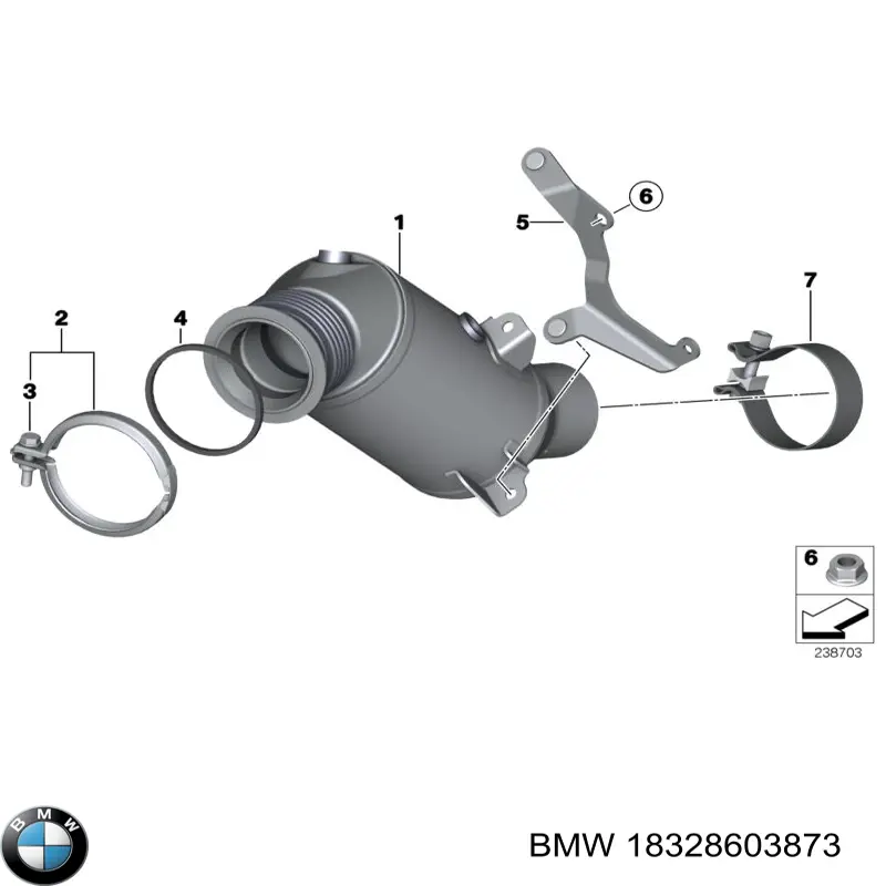 18328603873 BMW Конвертор-катализатор
