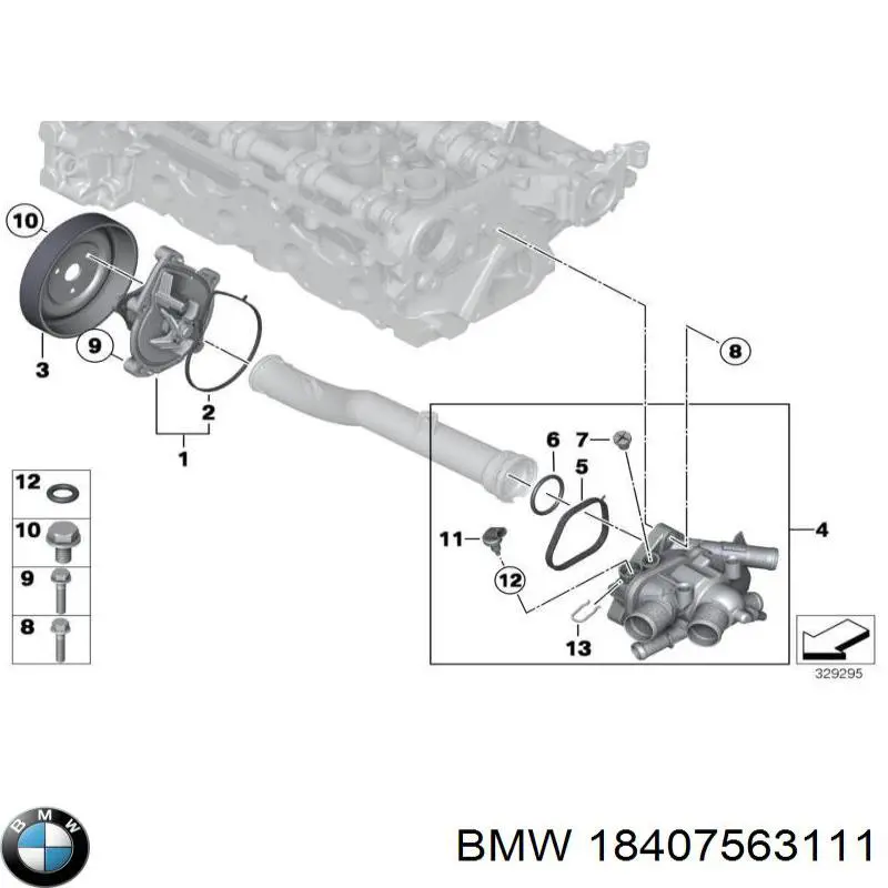 Купить 18407563111 BMW Прокладка коллектора