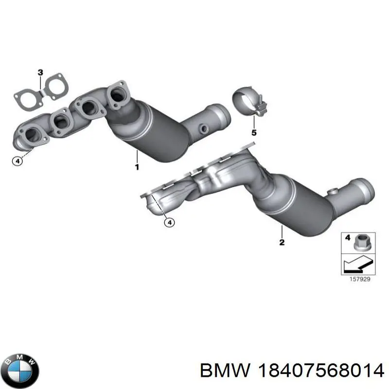 Коллектор выпускной BMW 18407568014