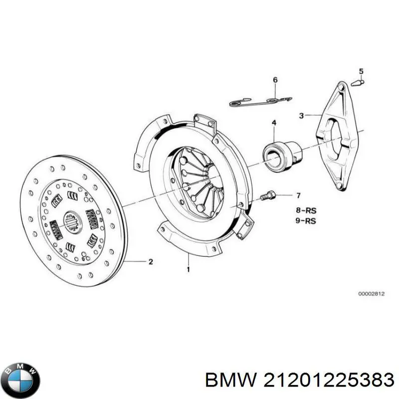 21201225383 BMW kit de embraiagem (3 peças)