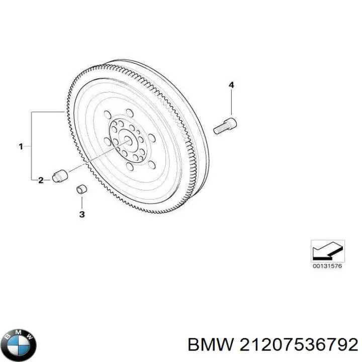 Купить 21207536792 BMW Опорный подшипник первичного вала КПП (центрирующий подшипник маховика)