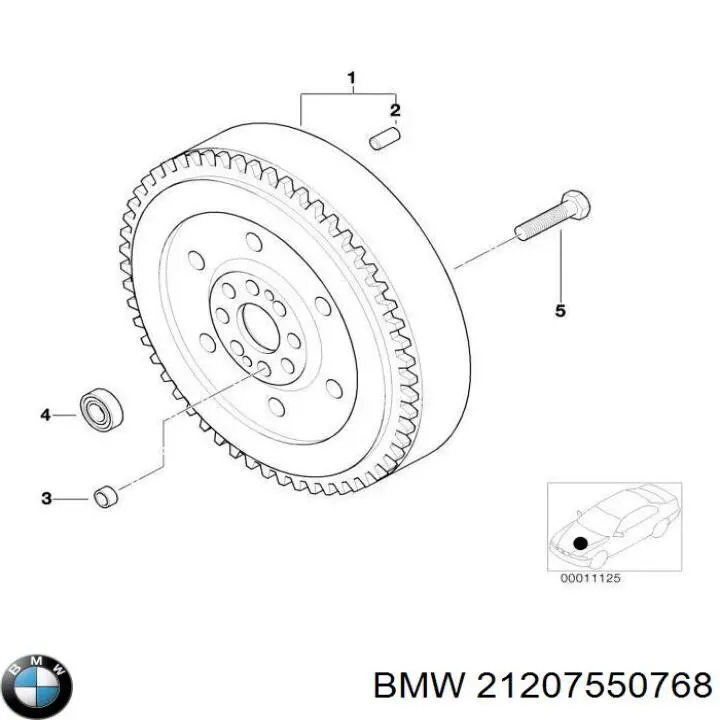 21207550768 BMW volante de motor