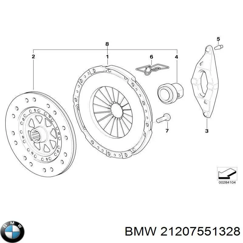 Сцепление 21207551328 BMW