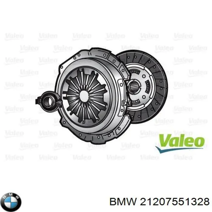 Купить 21207551328 BMW Комплект сцепления (диск, корзина, подшипник)