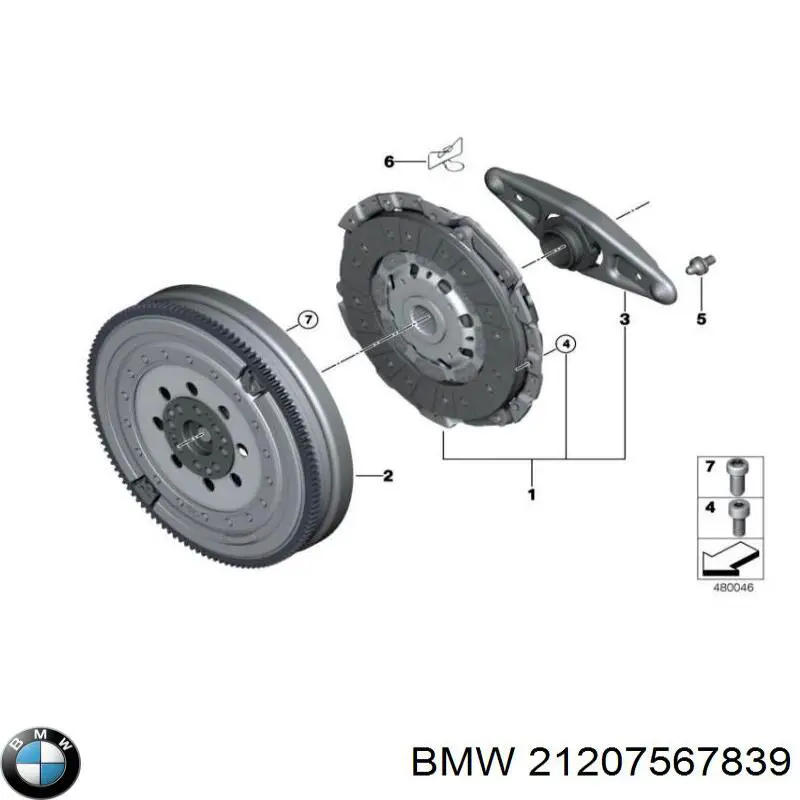 Диск сцепления BMW 21207567839 цена, от 101.86 USD