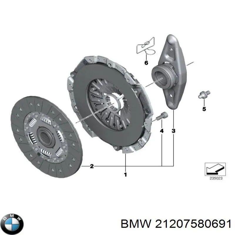 21207580691 BMW kit de embraiagem (3 peças)