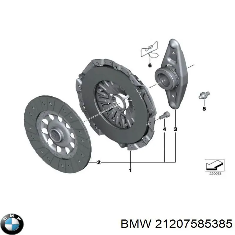 Диск сцепления 21207585385 BMW