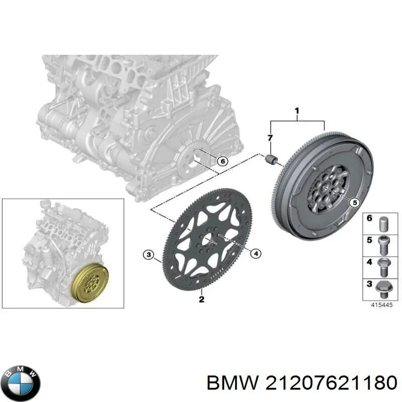 Маховик 21207621180 BMW