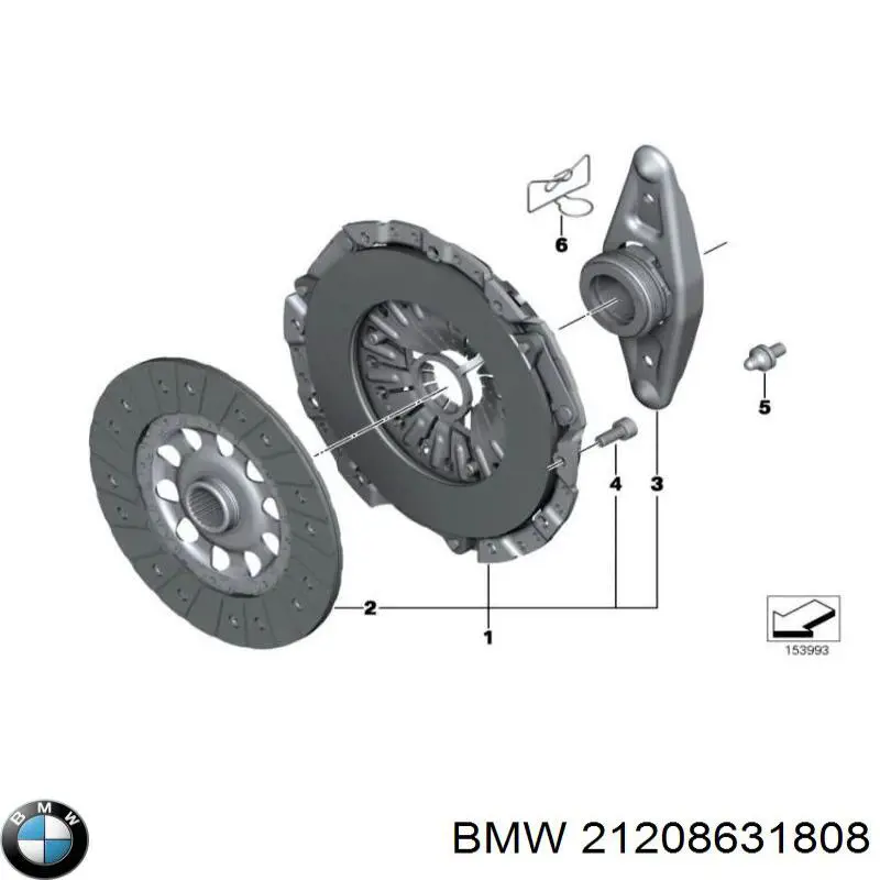 21208631808 BMW kit de embraiagem (3 peças)