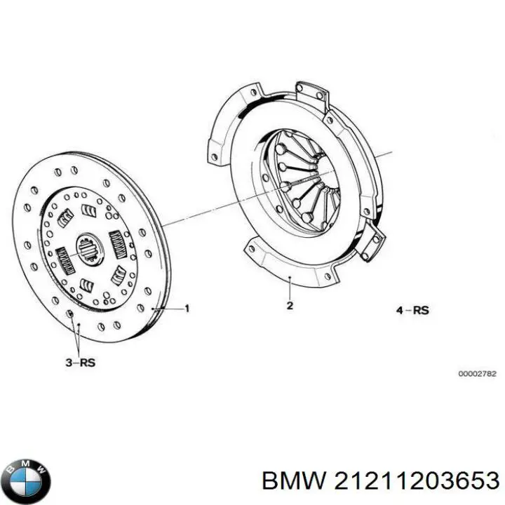 Диск сцепления на BMW 2500 ЕЗ