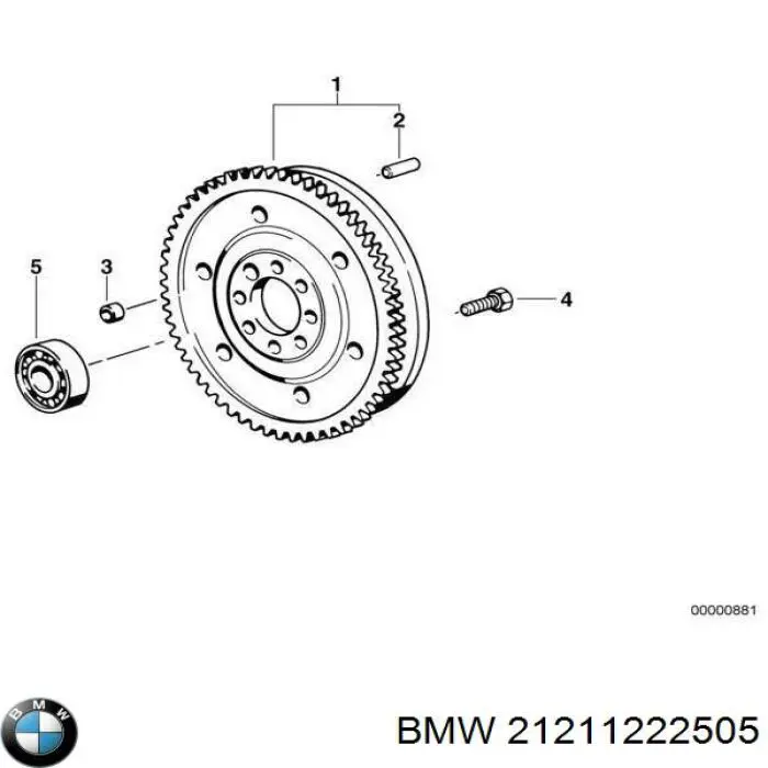 Маховик сцепления BMW 1222505