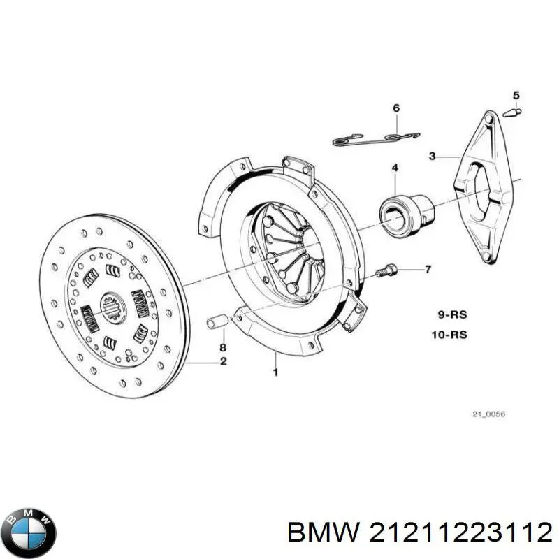 21211223112 BMW kit de embraiagem (3 peças)