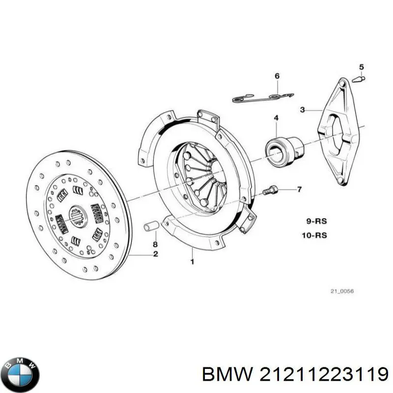 21211223119 BMW kit de embraiagem (3 peças)