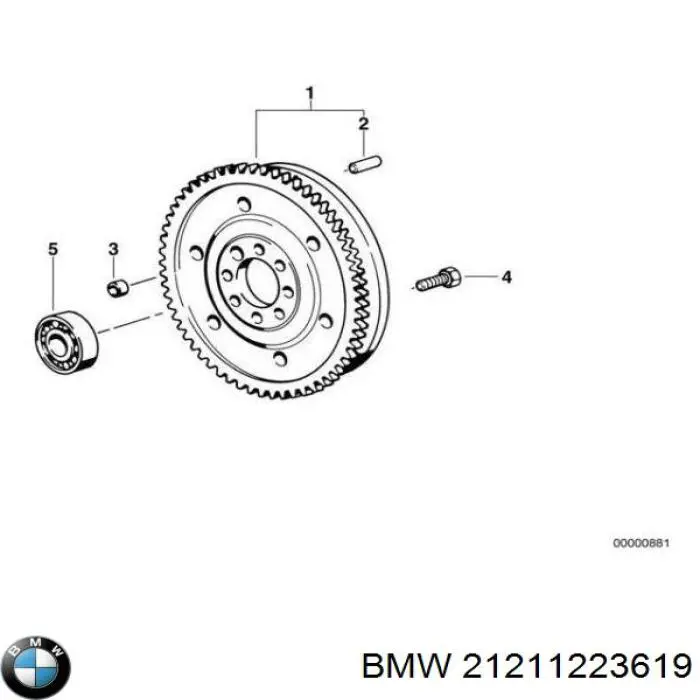 Маховик 21211223619 BMW